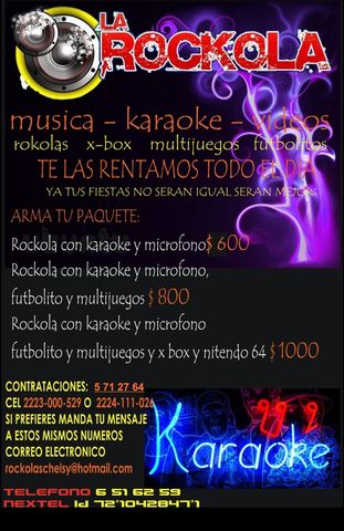 renta de rockolas