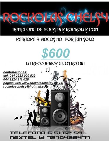 renta de rockolas
